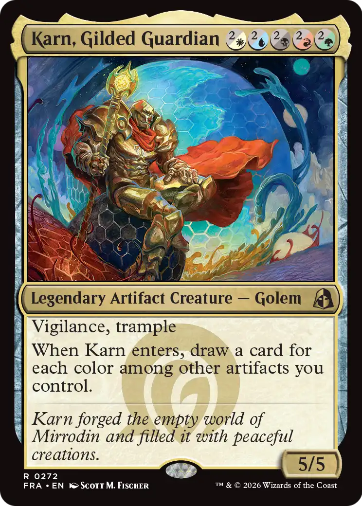 Karn, Gilded Guardian [Reality Fracture] | Deep Dive Games St. Marys