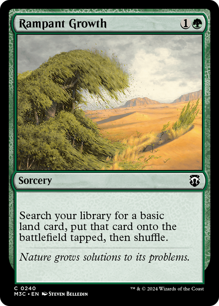 Rampant Growth (Ripple Foil) [Modern Horizons 3 Commander] | Deep Dive Games St. Marys