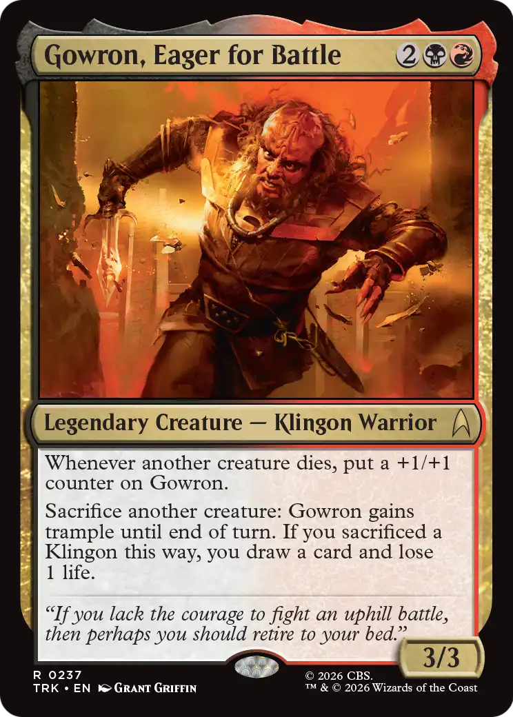 Gowron, Eager for Battle [Star Trek] | Deep Dive Games St. Marys