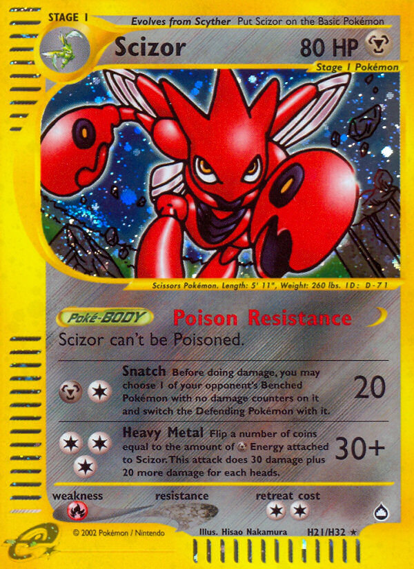 Scizor (H21/H32) [Aquapolis] | Deep Dive Games St. Marys