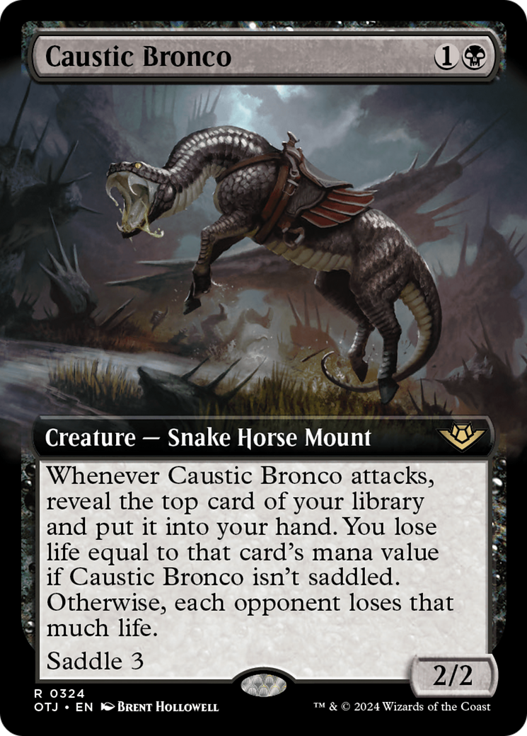 Caustic Bronco (Extended Art) [Outlaws of Thunder Junction] | Deep Dive Games St. Marys