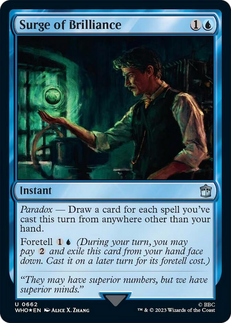 Surge of Brilliance (Surge Foil) [Doctor Who] | Deep Dive Games St. Marys