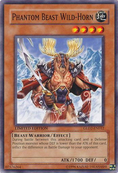 Phantom Beast Wild-Horn [GLD2-EN012] Common | Deep Dive Games St. Marys