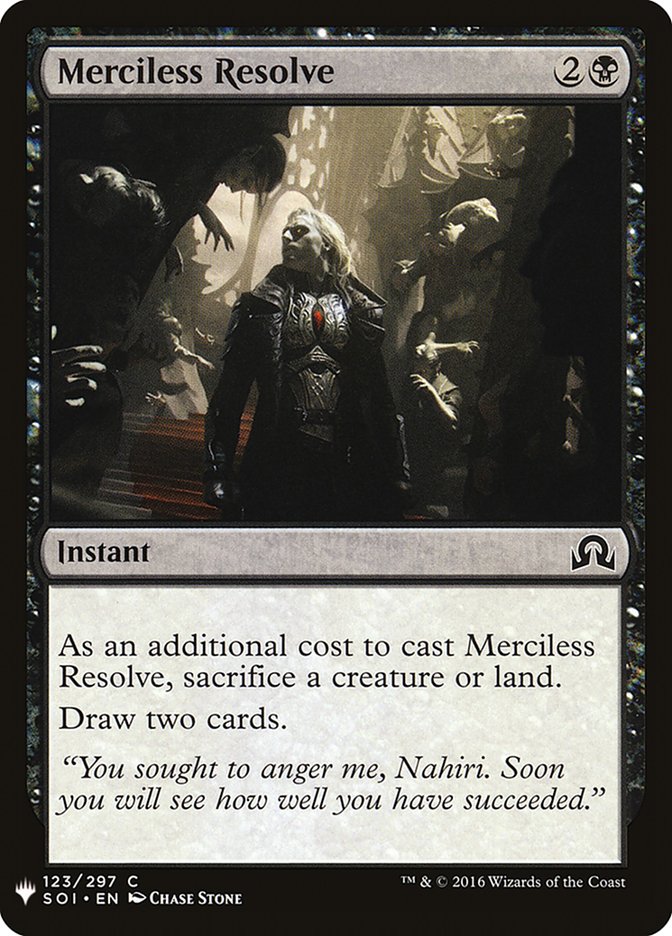 Merciless Resolve [Mystery Booster] | Deep Dive Games St. Marys
