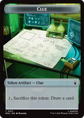 Soldier // Clue Double-Sided Token [Marvel Super Heroes Tokens] | Deep Dive Games St. Marys