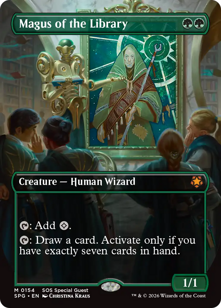 Magus of the Library (Borderless) [Secrets of Strixhaven Special Guests] | Deep Dive Games St. Marys
