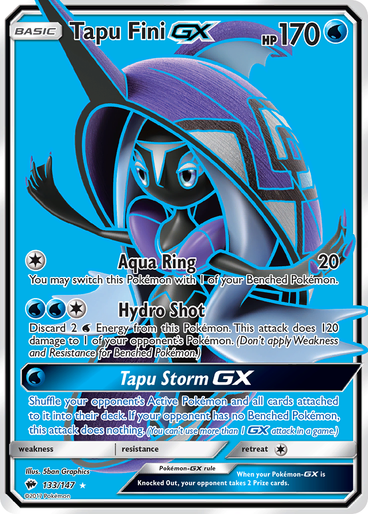 Tapu Fini GX (133/147) [Sun & Moon: Burning Shadows] | Deep Dive Games St. Marys
