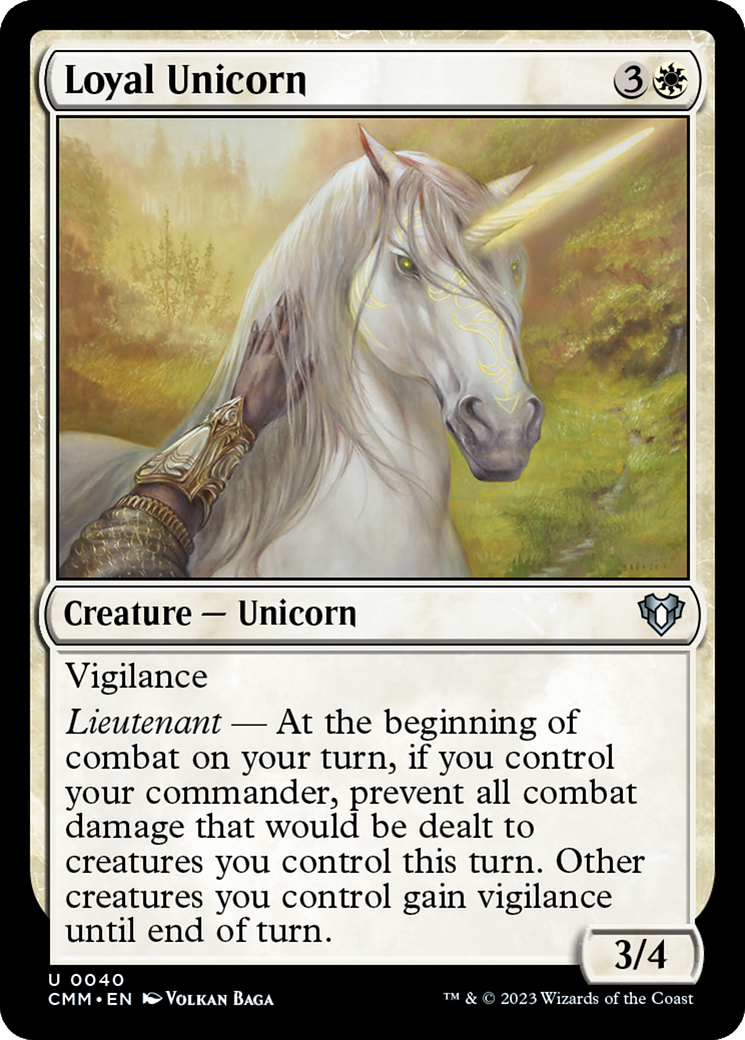 Loyal Unicorn [Commander Masters] | Deep Dive Games St. Marys