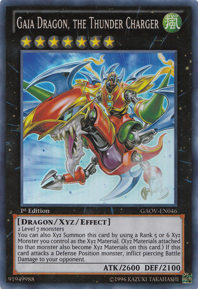 Gaia Dragon, the Thunder Charger [GAOV-EN046] Super Rare | Deep Dive Games St. Marys