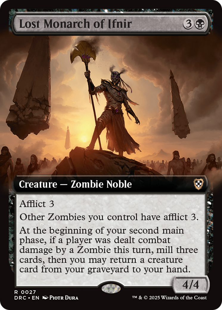 Lost Monarch of Ifnir (Extended Art) [Aetherdrift Commander] | Deep Dive Games St. Marys