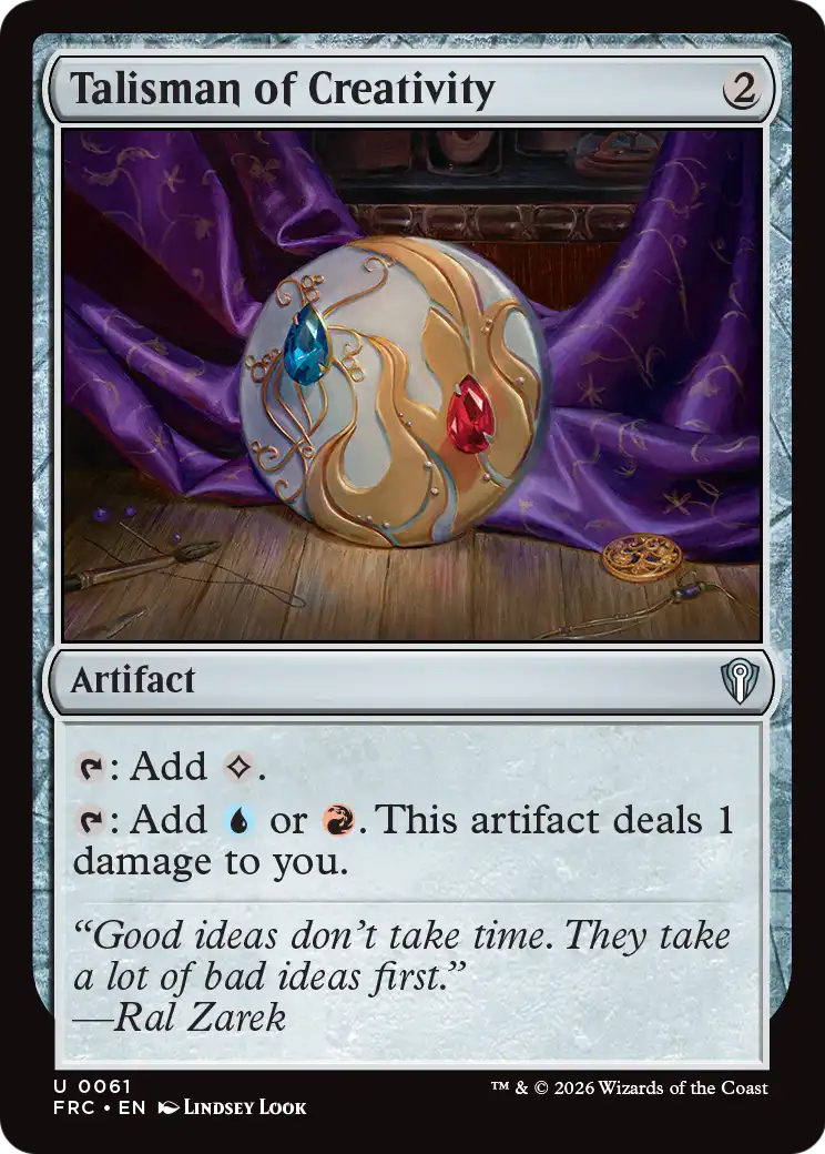 Talisman of Creativity [Reality Fracture Commander] | Deep Dive Games St. Marys