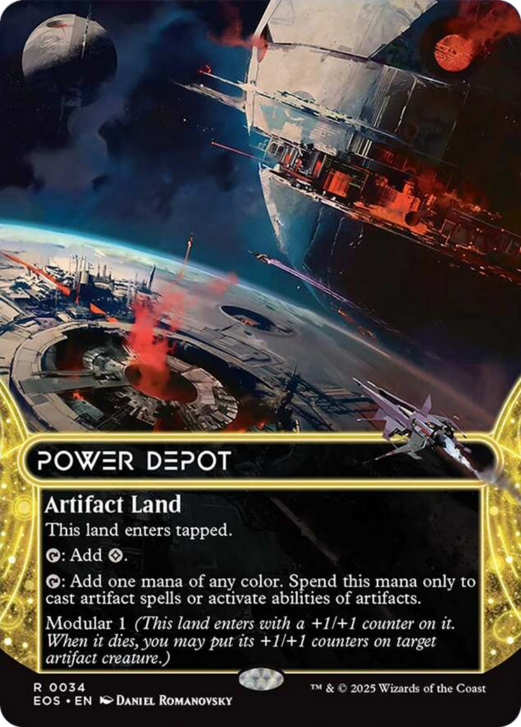 Power Depot (0034) (Borderless) [Edge of Eternities: Stellar Sights] | Deep Dive Games St. Marys