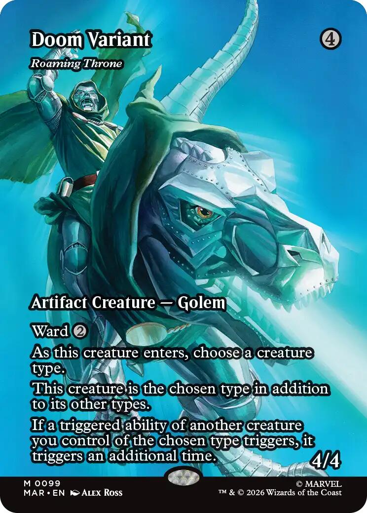 Doom Variant - Roaming Throne (Borderless) [Marvel Universe: Eternal-Legal] | Deep Dive Games St. Marys