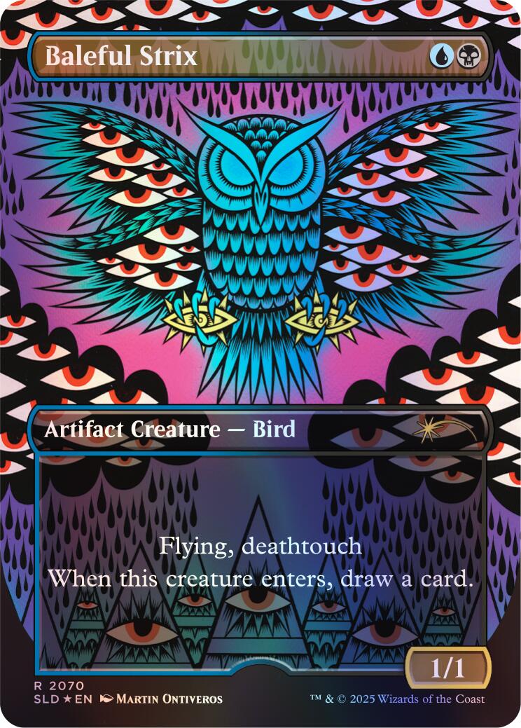 Baleful Strix (2070) (Rainbow Foil) [Secret Lair Drop Series] | Deep Dive Games St. Marys