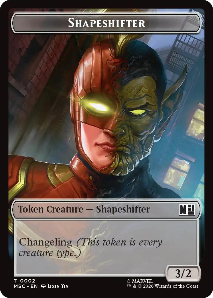 Shapeshifter // Ape Villain Double-Sided Token [Marvel Super Heroes Commander Tokens] | Deep Dive Games St. Marys