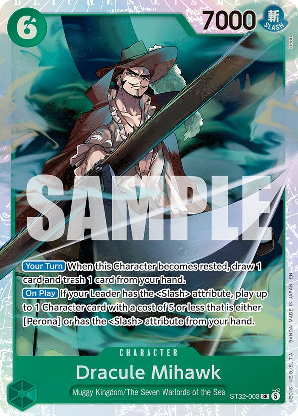 Dracule Mihawk [Starter Deck: GREEN Roronoa Zoro] | Deep Dive Games St. Marys