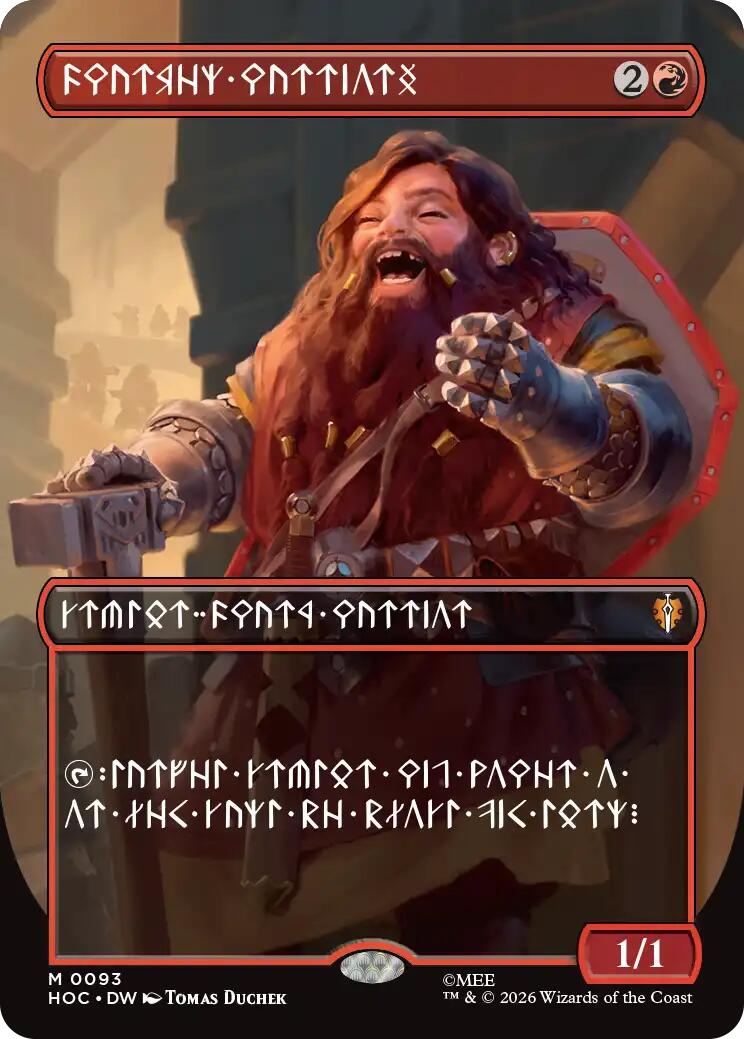 Dwarven Warriors (Borderless) (Dwarvish) [The Hobbit: Eternal-Legal] | Deep Dive Games St. Marys