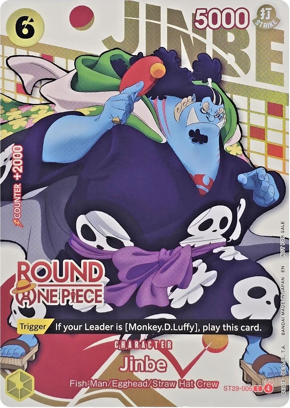 Jinbe (Round 1 Promo) [One Piece Promotion Cards] | Deep Dive Games St. Marys