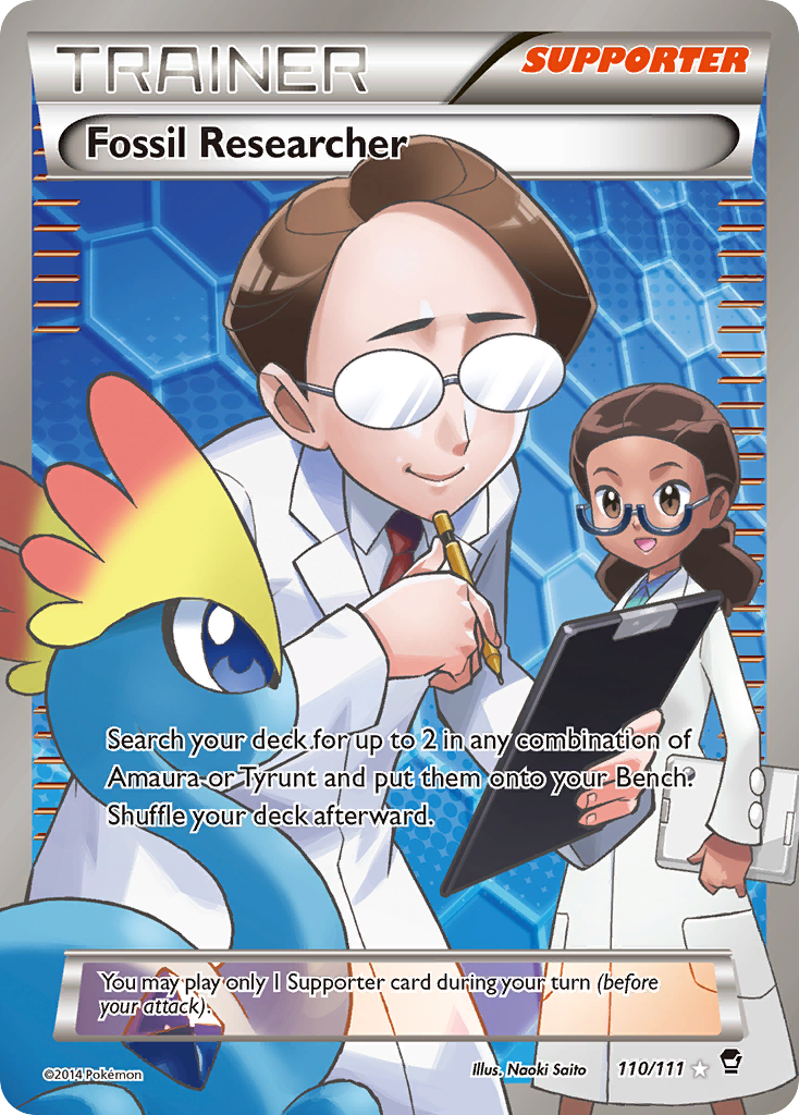 Fossil Researcher (110/111) [XY: Furious Fists] | Deep Dive Games St. Marys