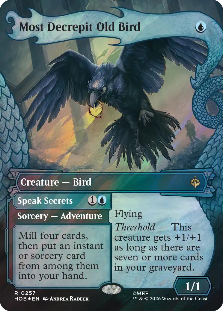 Most Decrepit Old Bird (Showcase) (Surge Foil) [The Hobbit] | Deep Dive Games St. Marys