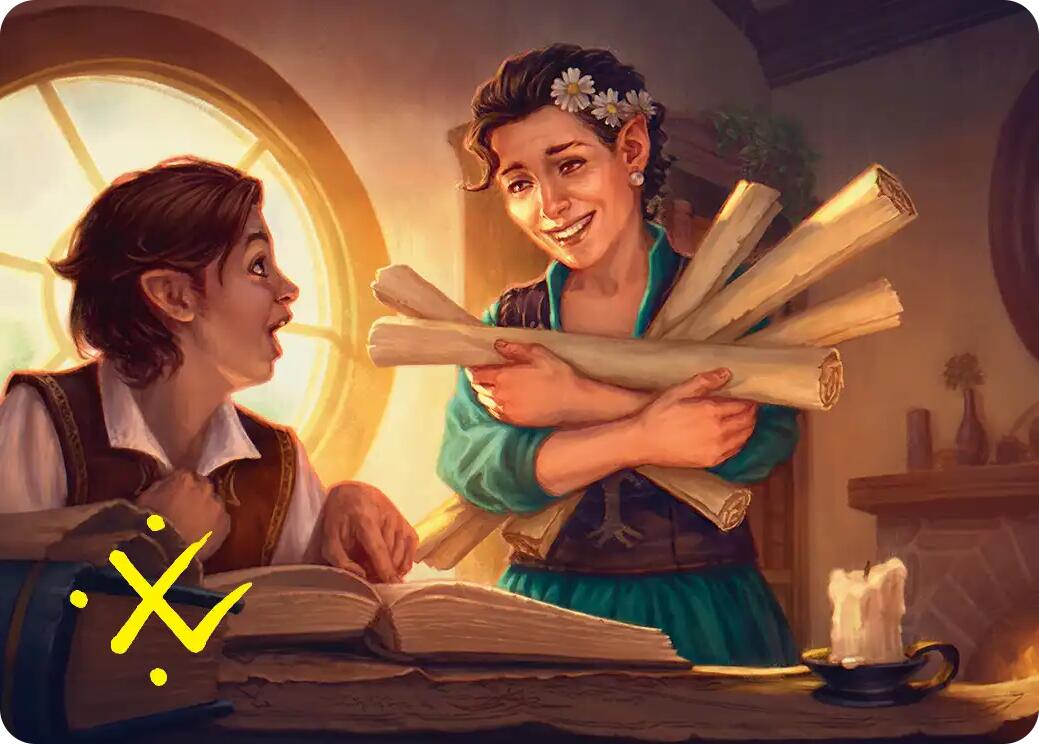 Belladonna Took Art Card (Gold-Stamped Signature) [The Hobbit Art Series] | Deep Dive Games St. Marys