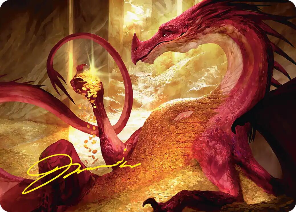 Gleaming Splendor Art Card (Gold-Stamped Signature) [The Hobbit Art Series] | Deep Dive Games St. Marys