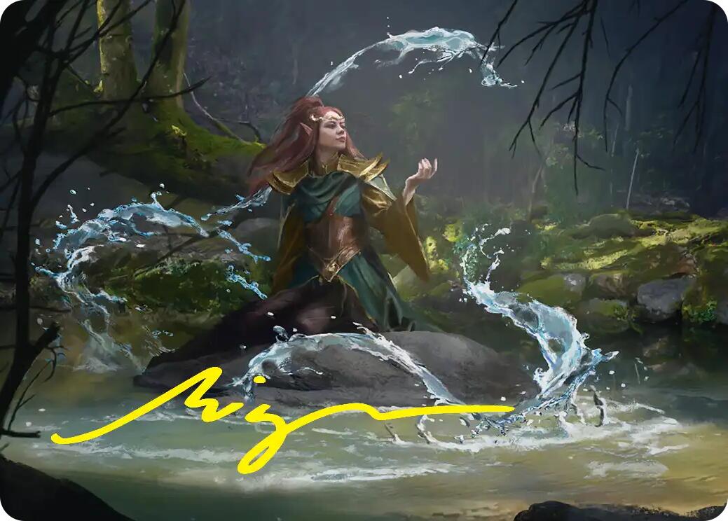 Mirkwood Meditator Art Card (Gold-Stamped Signature) [The Hobbit Art Series] | Deep Dive Games St. Marys
