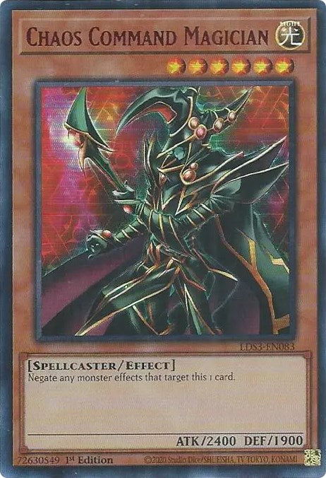 Chaos Command Magician (Red) [LDS3-EN083] Ultra Rare | Deep Dive Games St. Marys