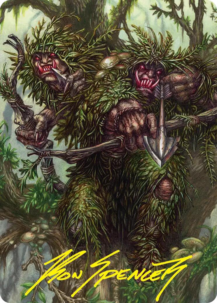 Orcish Bowmasters Art Card (Gold-Stamped Signature) [The Hobbit Art Series] | Deep Dive Games St. Marys