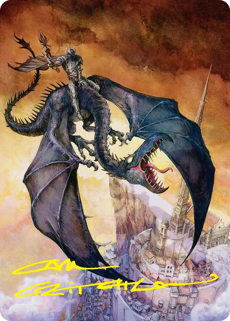 Witch-king, Bringer of Ruin Art Card (Gold-Stamped Signature) [The Hobbit Art Series] | Deep Dive Games St. Marys