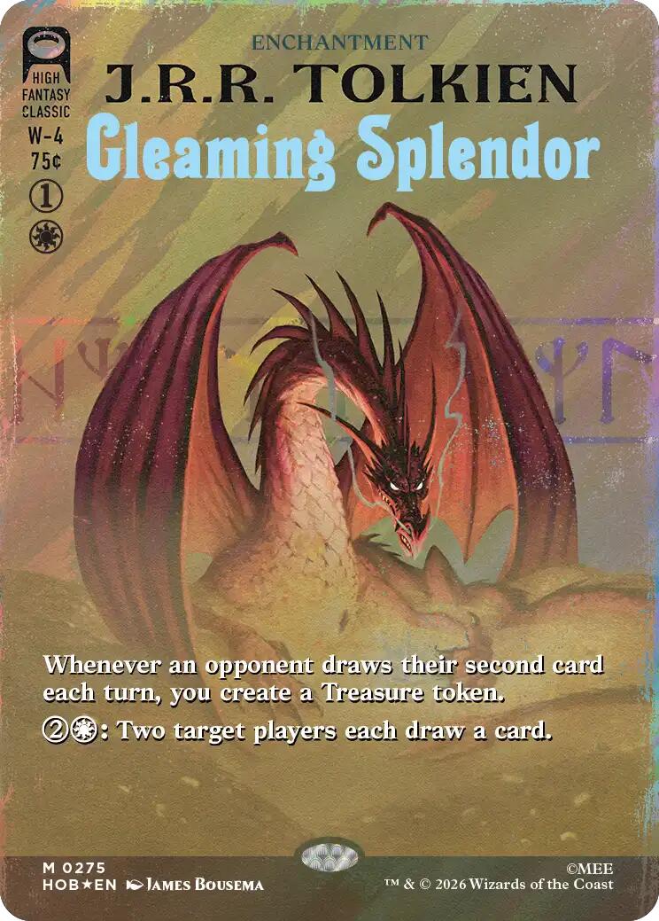 Gleaming Splendor (Borderless) (Surge Foil) [The Hobbit] | Deep Dive Games St. Marys