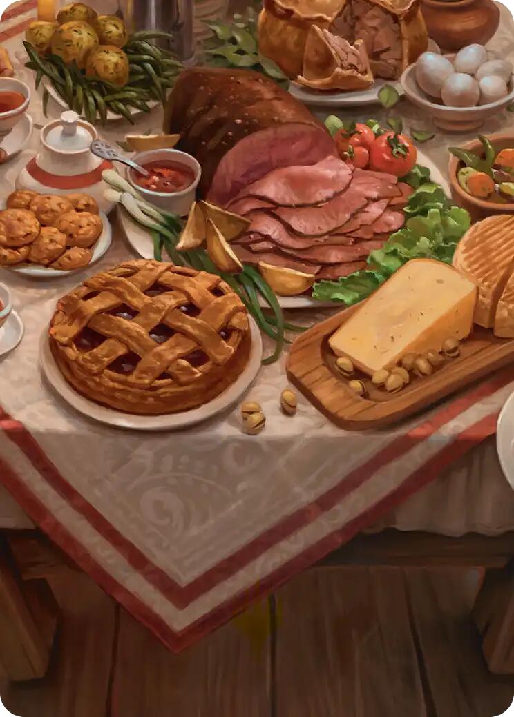Bag End Banquet Art Card (5/12) [The Hobbit Art Series] | Deep Dive Games St. Marys