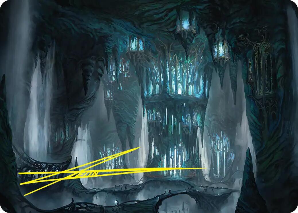 Elvenking's Halls Art Card (Gold-Stamped Signature) [The Hobbit Art Series] | Deep Dive Games St. Marys