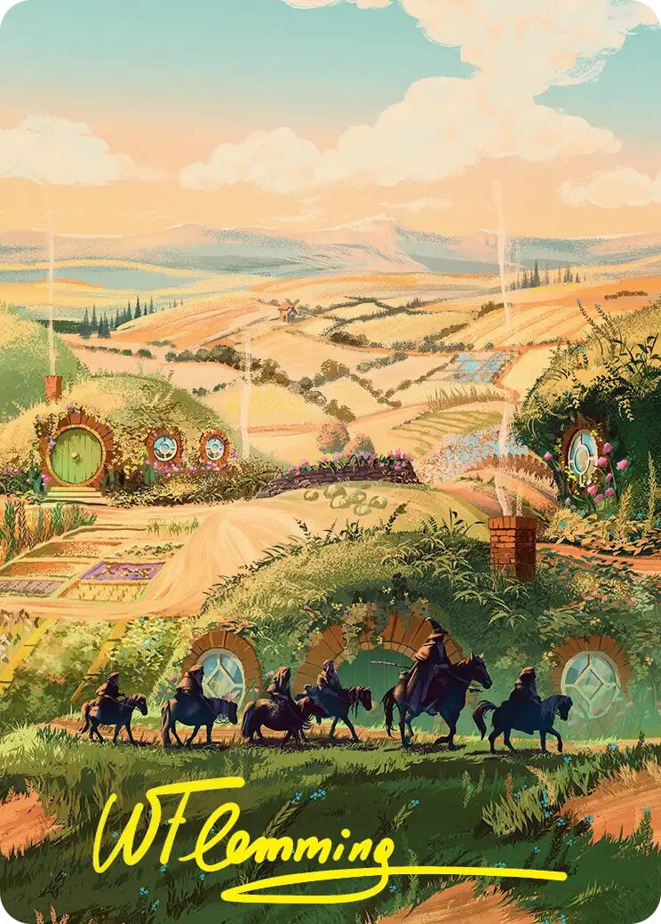 Plains Art Card (Gold-Stamped Signature) [The Hobbit Art Series] | Deep Dive Games St. Marys