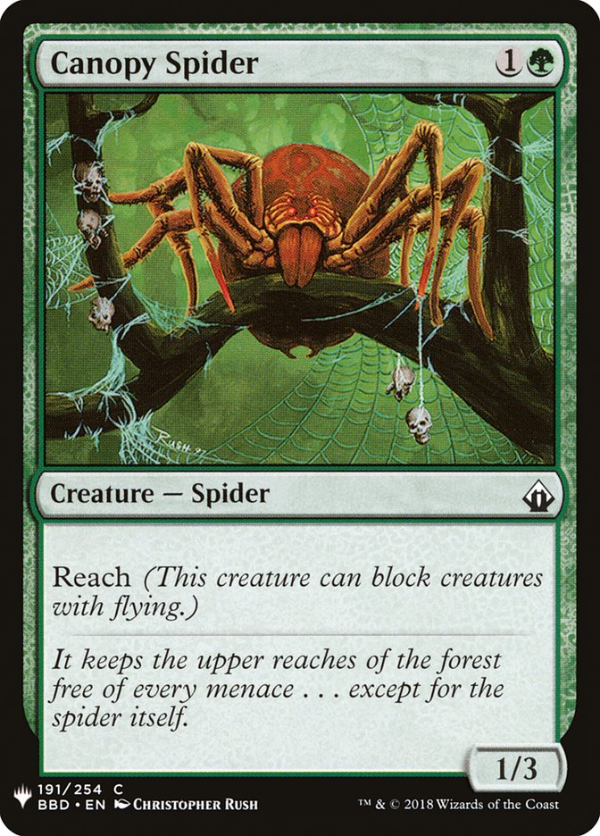 Canopy Spider [Mystery Booster] | Deep Dive Games St. Marys