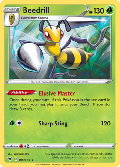 Beedrill (003/185) [Sword & Shield: Vivid Voltage] | Deep Dive Games St. Marys