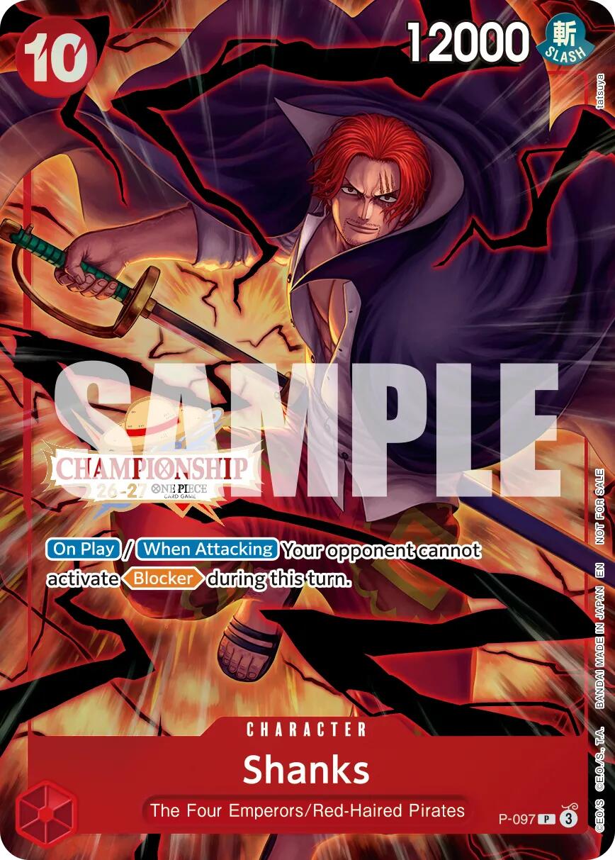 Shanks (CS 26-27 Event Pack Finalist Ver.) [One Piece Promotion Cards] | Deep Dive Games St. Marys