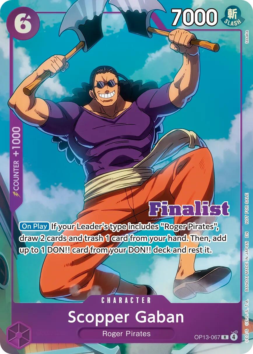 Scopper Gaban (CS 26-27 Finalist Card Set Vol.1) [One Piece Promotion Cards] | Deep Dive Games St. Marys