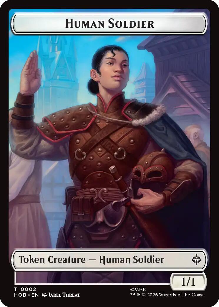 Human Soldier // Treasure (0013) Double-Sided Token [The Hobbit Tokens] | Deep Dive Games St. Marys