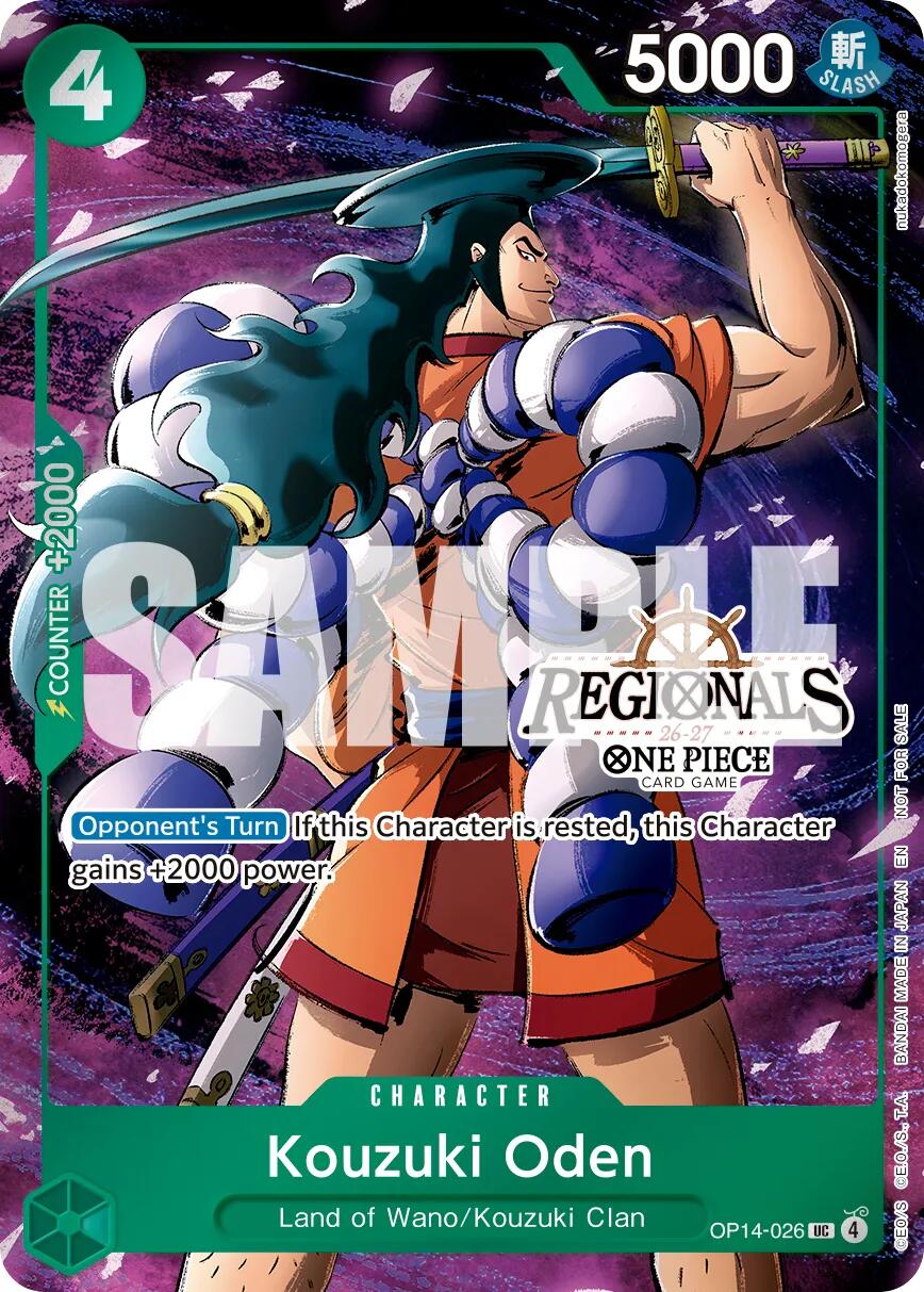 Kouzuki Oden (Regional Participation Pack 2026 Vol.2) [One Piece Promotion Cards] | Deep Dive Games St. Marys