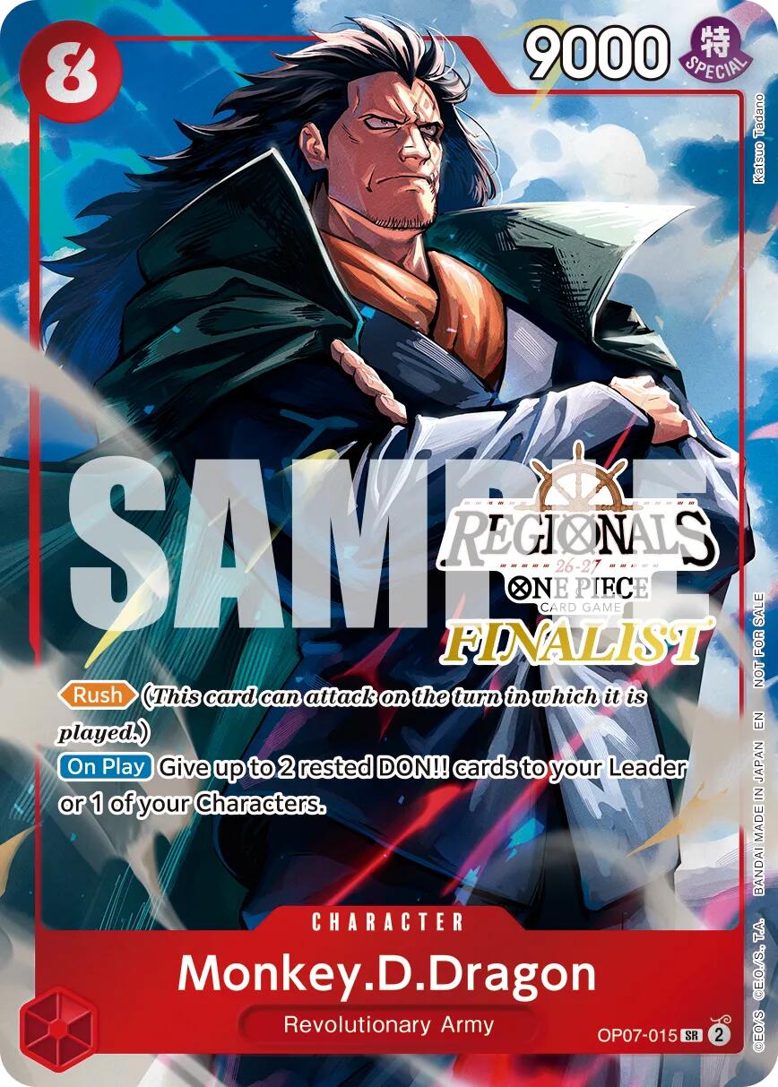Monkey.D.Dragon (Regionals Finalist Card Set 26-27 Vol.2) [One Piece Promotion Cards] | Deep Dive Games St. Marys