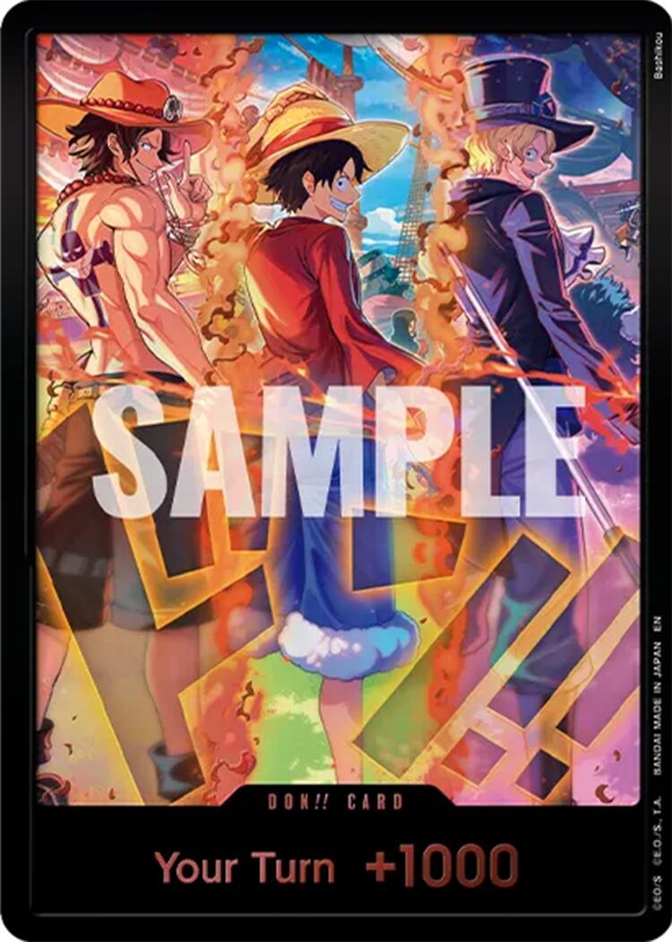 DON!! Card (English Version 3rd Anniversary Set) (Ace, Luffy, Sabo) [One Piece Promotion Cards] | Deep Dive Games St. Marys