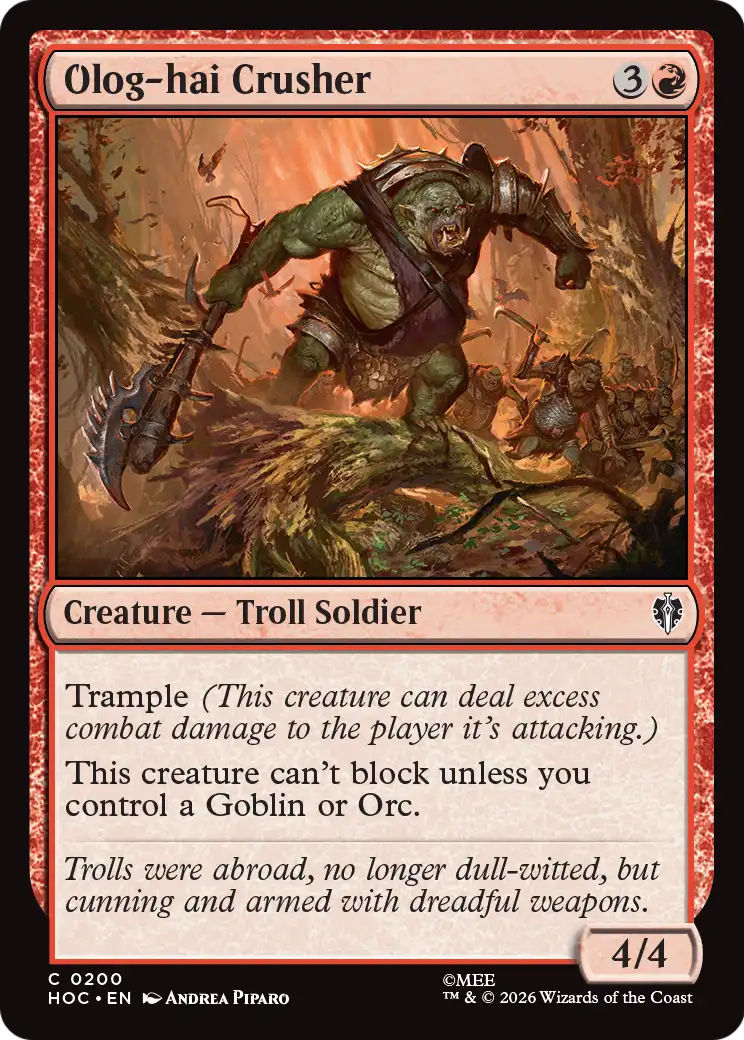 Olog-hai Crusher [The Hobbit: Eternal-Legal] | Deep Dive Games St. Marys