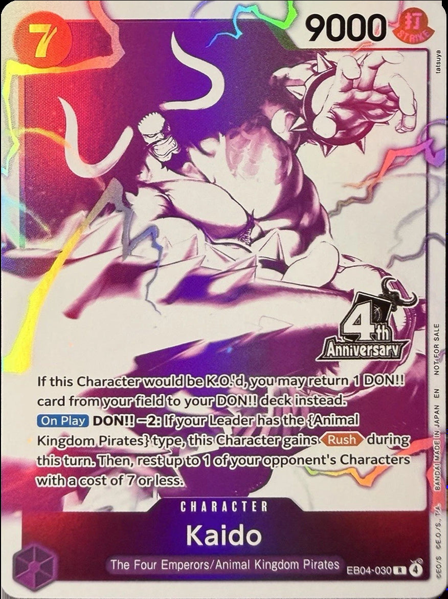 Kaido (4th Anniversary Treasure Campaign Pack) [One Piece Promotion Cards] | Deep Dive Games St. Marys