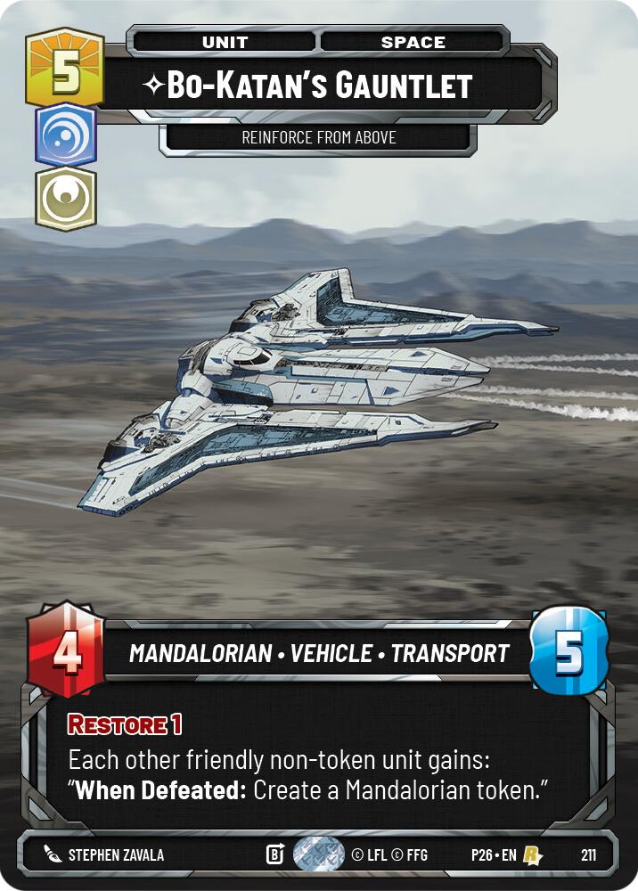 Bo-Katan's Gauntlet - Reinforce from Above (211) (211) [Sector and Regional Promos: Season 2] | Deep Dive Games St. Marys