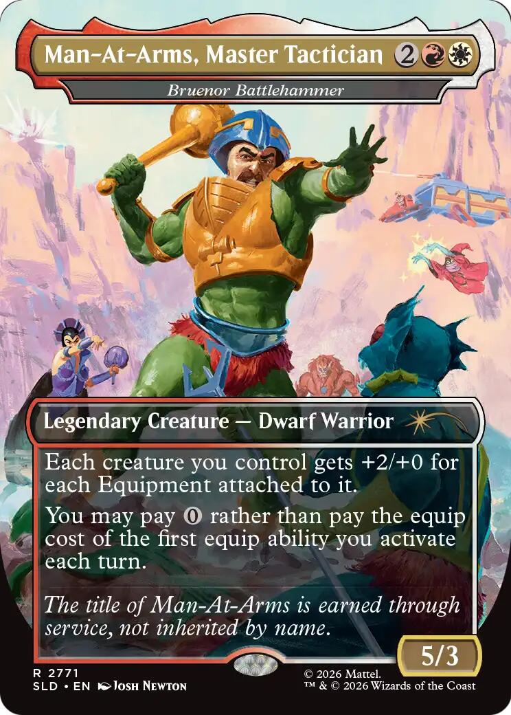 Man-At-Arms, Master Tactician - Bruenor Battlehammer [Secret Lair Drop Series] | Deep Dive Games St. Marys