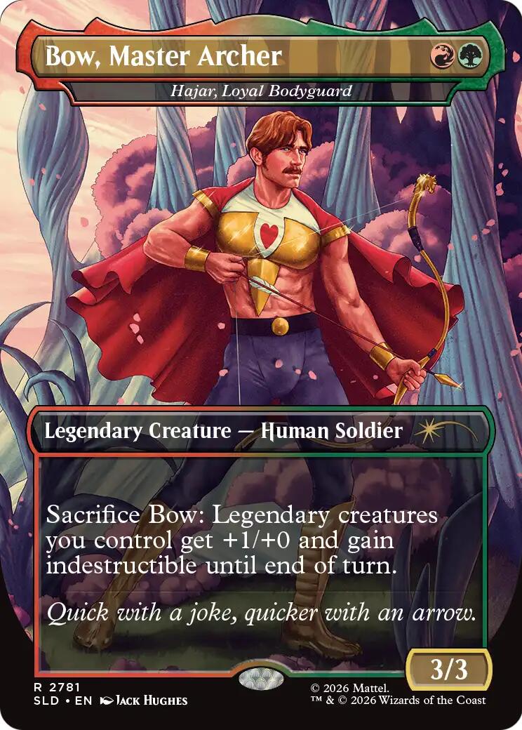 Bow, Master Archer - Hajar, Loyal Bodyguard [Secret Lair Drop Series] | Deep Dive Games St. Marys