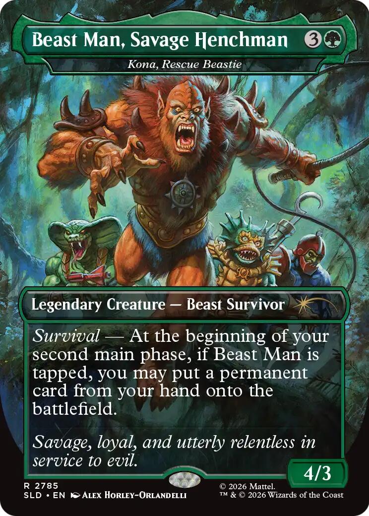Beast Man, Savage Henchman - Kona, Rescue Beastie [Secret Lair Drop Series] | Deep Dive Games St. Marys