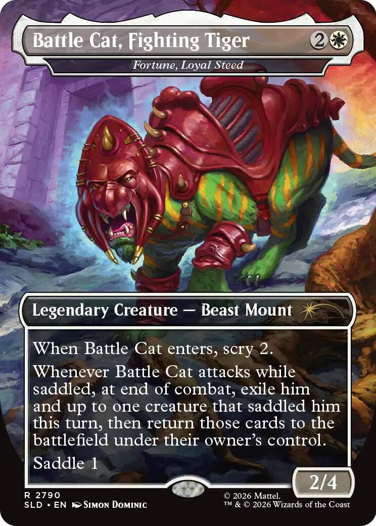 Battle Cat, Fighting Tiger - Fortune, Loyal Steed [Secret Lair Drop Series] | Deep Dive Games St. Marys