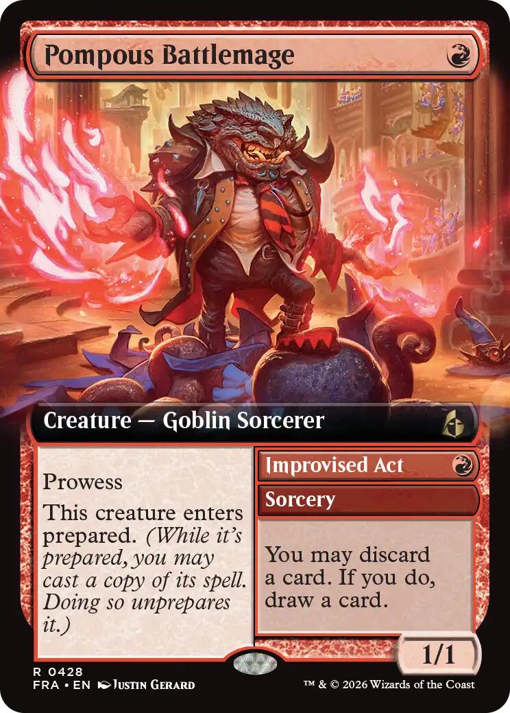 Pompous Battlemage (Extended Art) [Reality Fracture] | Deep Dive Games St. Marys